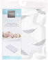 Kushies Baby 100% Breathable Cotton Flannel Contoured Changing Pad Cover with Slits for Safety Straps, Made in Canada, 17" x 33" | Grey Feathers