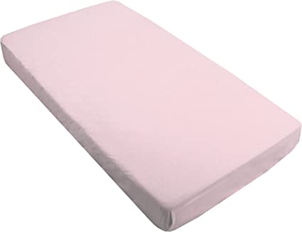 Kushies Percale Fitted Crib Sheet | Pink