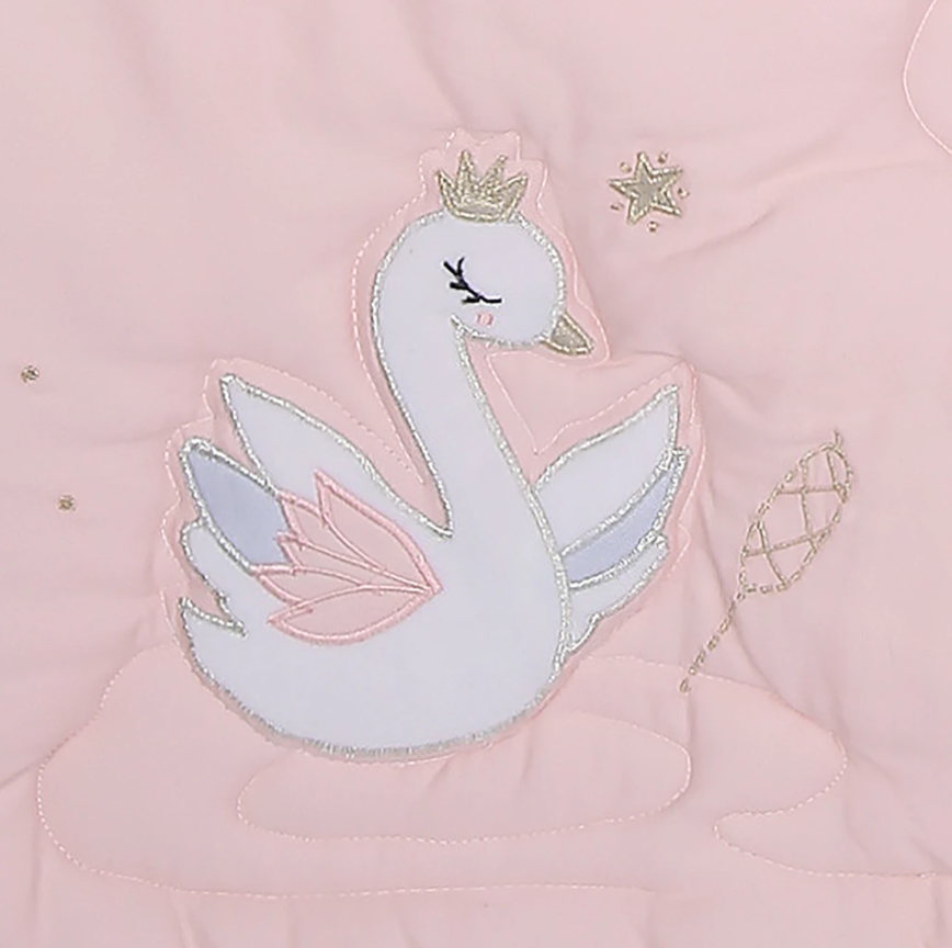 3 Piece Bedding Pink Swan Bambino Furniture