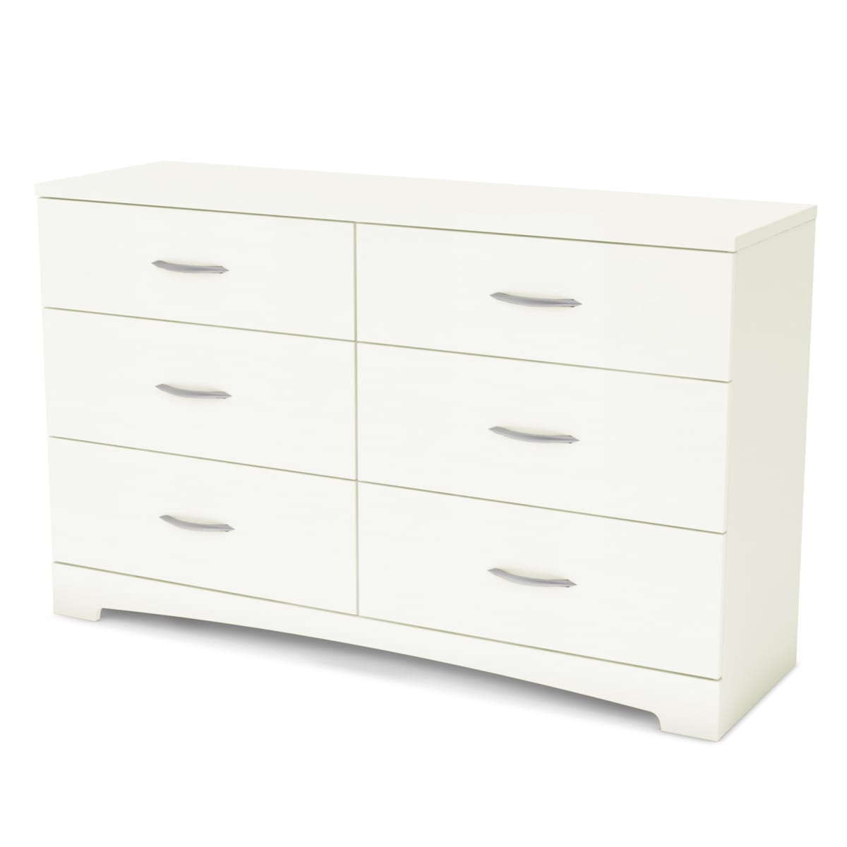 Levie 6-Drawer Dresser | White