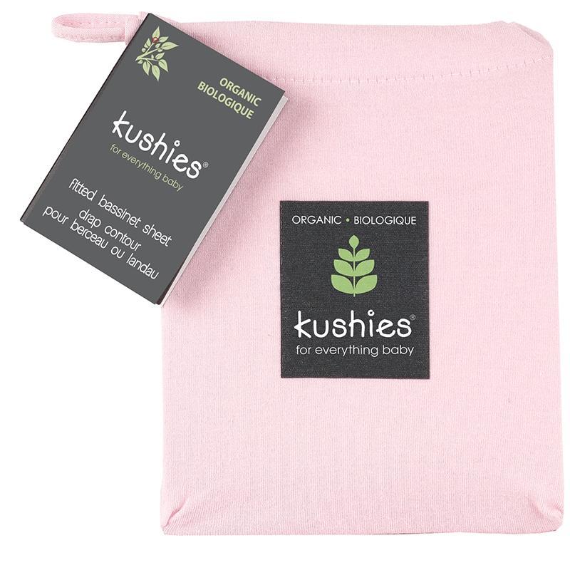 Kushies Organic Jersey Bassinet Sheet | Pink
