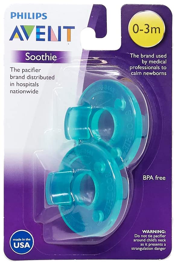Avent Soothing Pacifiers Green 3M+ | Green