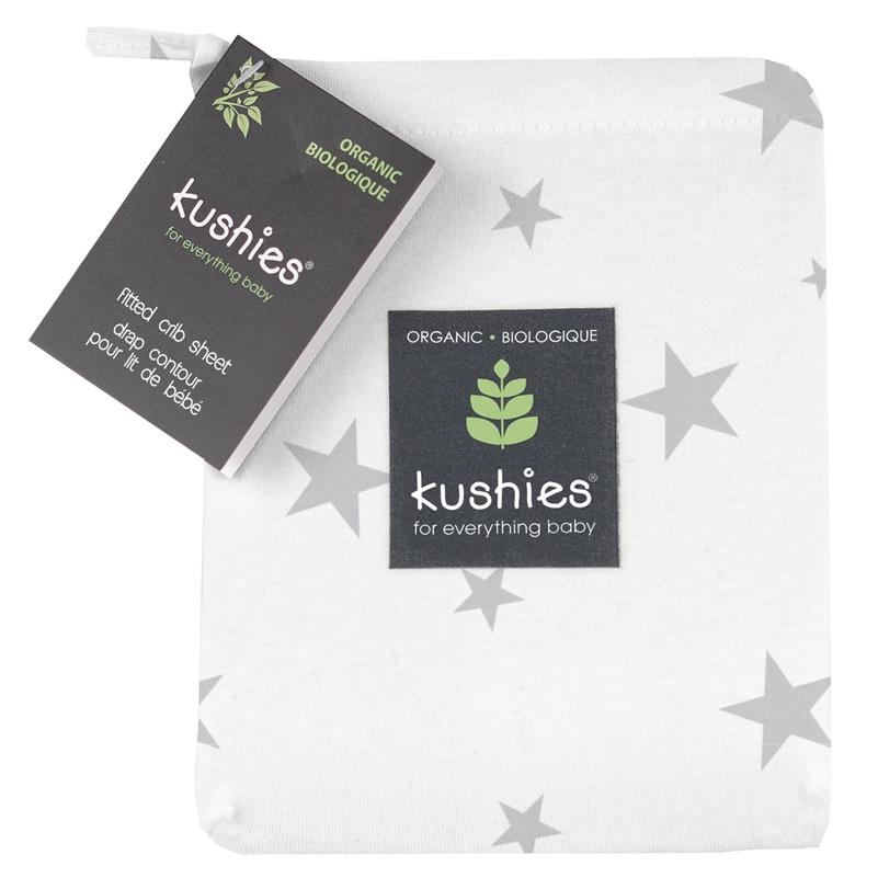 Kushies Organic Jersey Crib Sheet | Stars