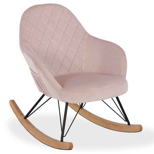 Amalie Rocker Chair | Pink