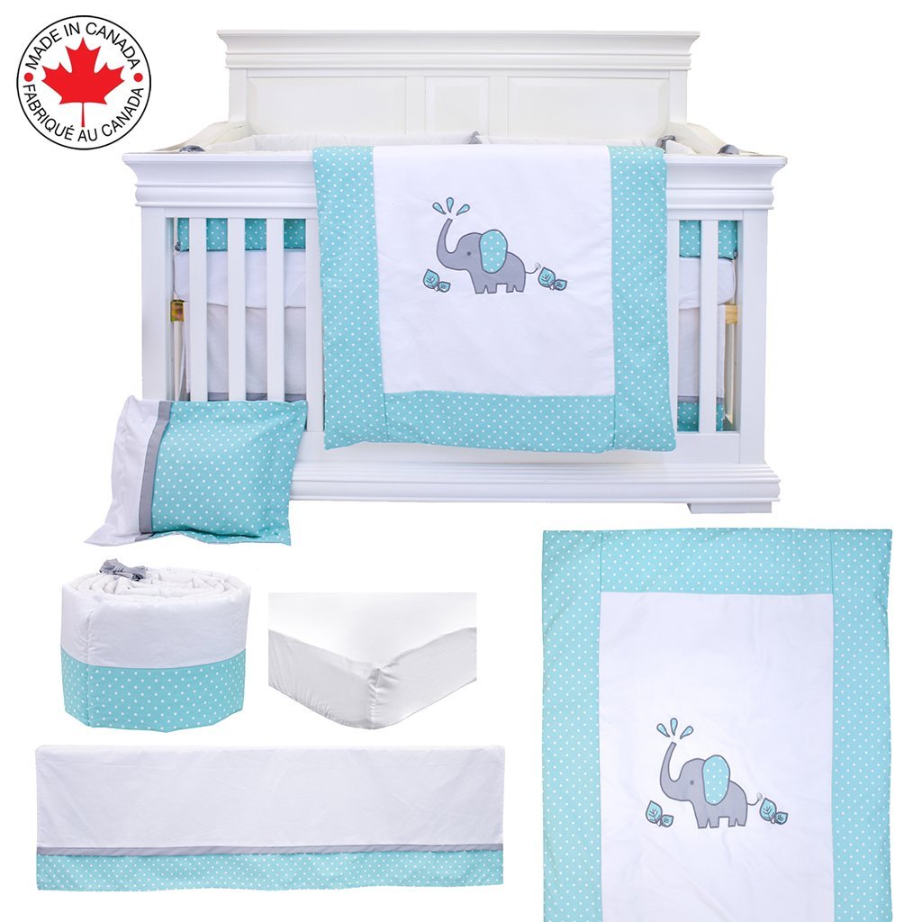Pieces Baby Bedding Set Nursery Crib Set Including Skirt