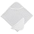 Kushies Hooded Bath Towel & Washcloth Set | Grey Ornament