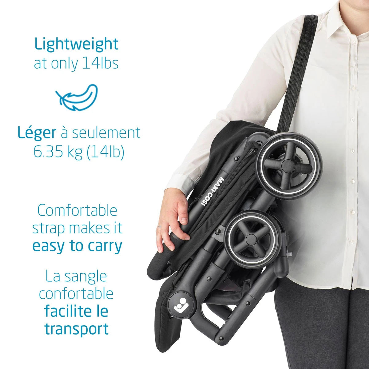 TRINITY Poussette Ultra Légère 5kg Ultra Compacte Format bagage