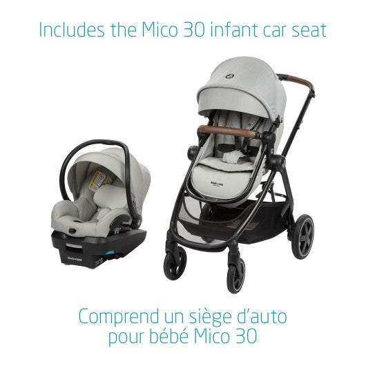 Maxi Cosi Zelia Max 5-in-1 Modular Travel System Polished Pebble